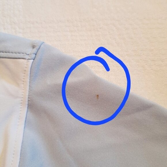 Turtles & Tees boys size L 10/12 blue & white polo golf shirt - Picture 5 of 6